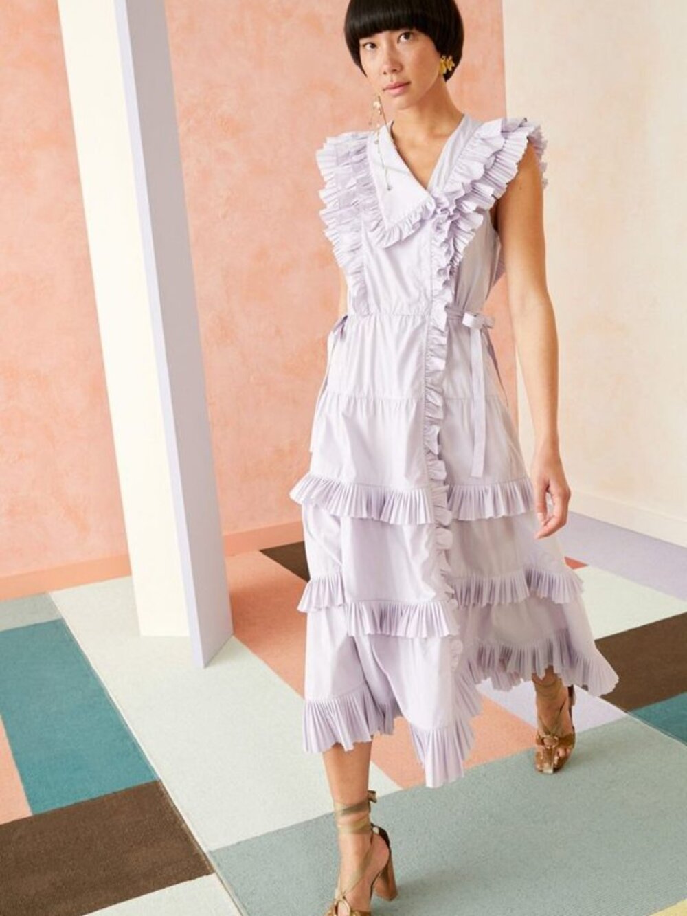 ULLA JOHNSON Acacia Midi Dress 8